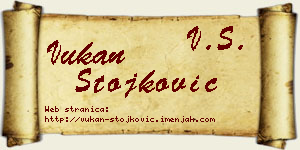 Vukan Stojković vizit kartica